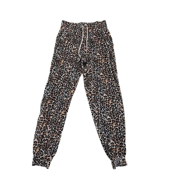 Victoria's Secret Velour Lounge Sweatpants Animal Print Jogger Size Women's XS - Picture 1 of 4